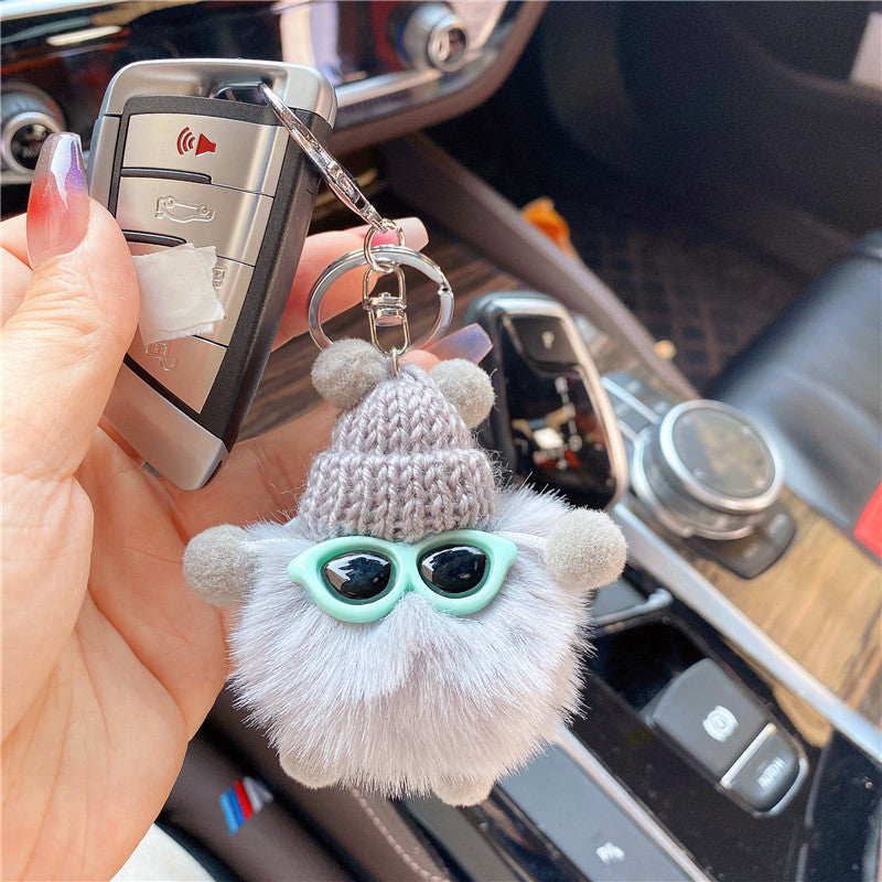 Wholesale Fur Ball Doll Keychain